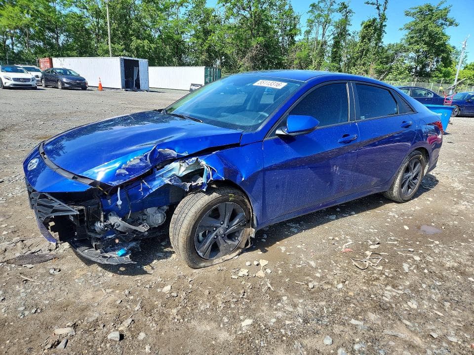 2022 HYUNDAI ELANTRA BLUE - 1