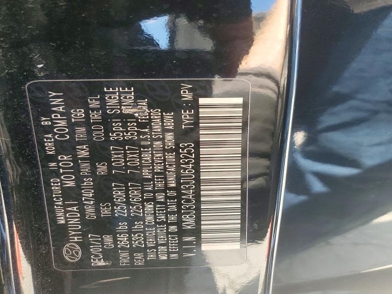 2018 HYUNDAI TUCSON SEL 13