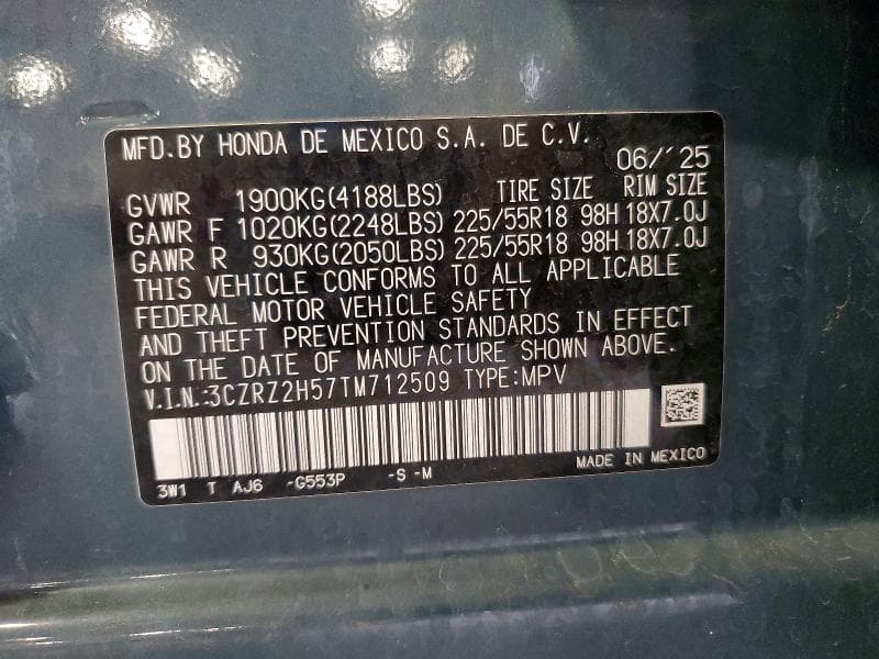 2026 HONDA HR-V SPORT 13