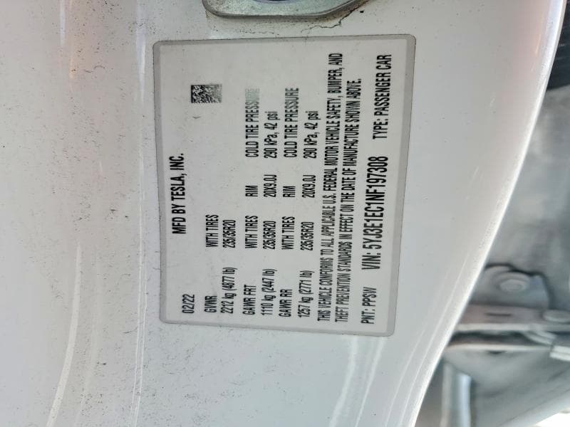 2022 TESLA MODEL 3 13