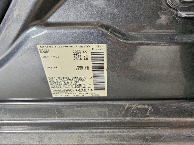 2023 NISSAN ALTIMA SR 12