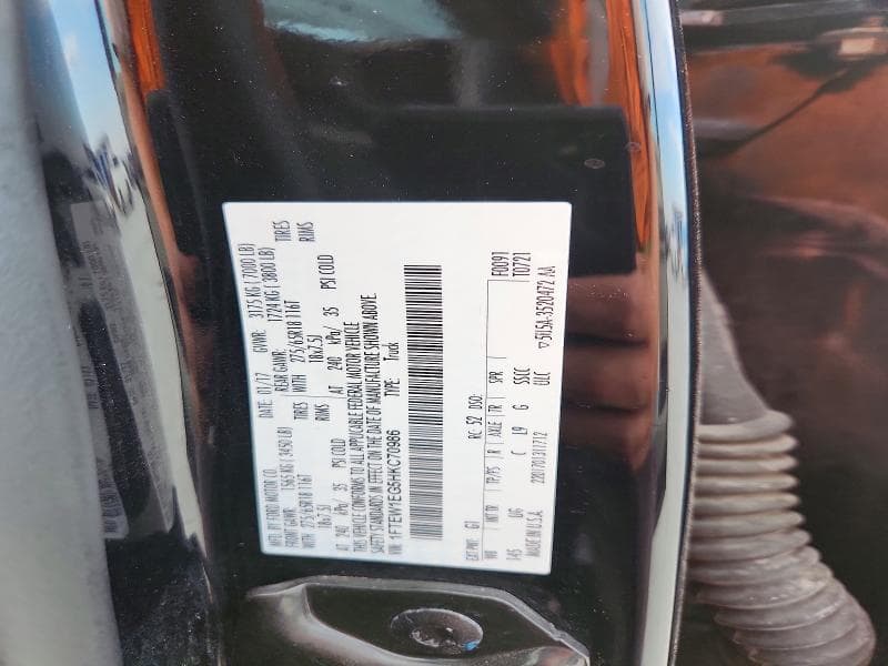 2017 FORD F150 SUPERCREW 12