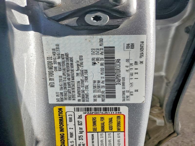 2018 FORD FUSION SE 12