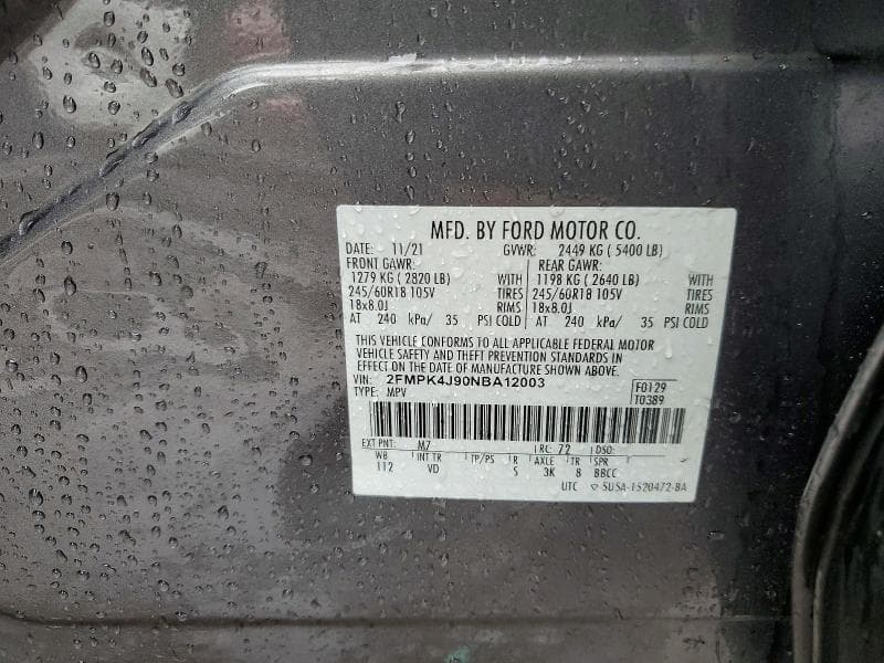 2022 FORD EDGE SEL 13