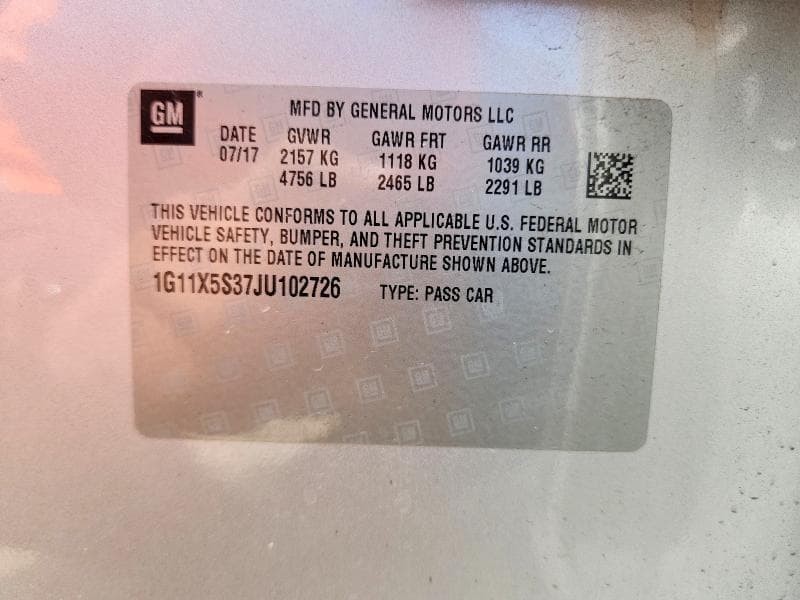 2018 CHEVROLET IMPALA LS 13