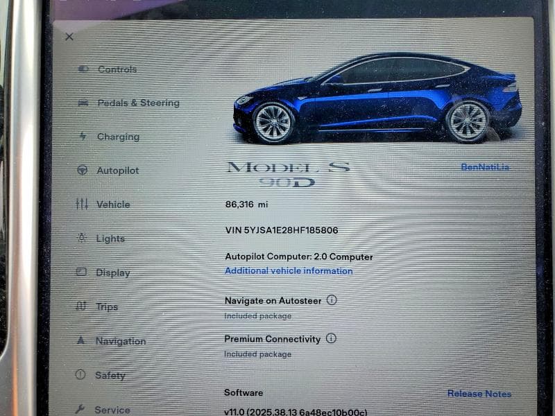 2017 TESLA MODEL S 9