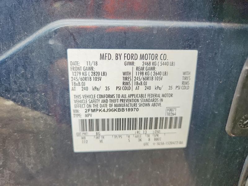 2019 FORD EDGE SEL 13