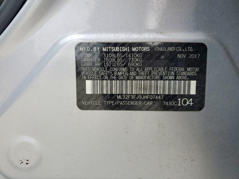 2018 MITSUBISHI MIRAGE G4 ES 12