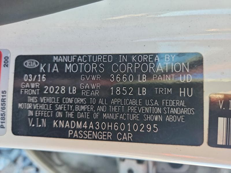2017 KIA RIO LX 13