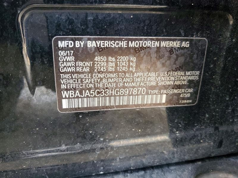 2017 BMW 530 I 13