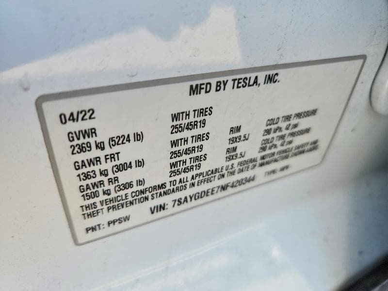 2022 TESLA MODEL Y 13