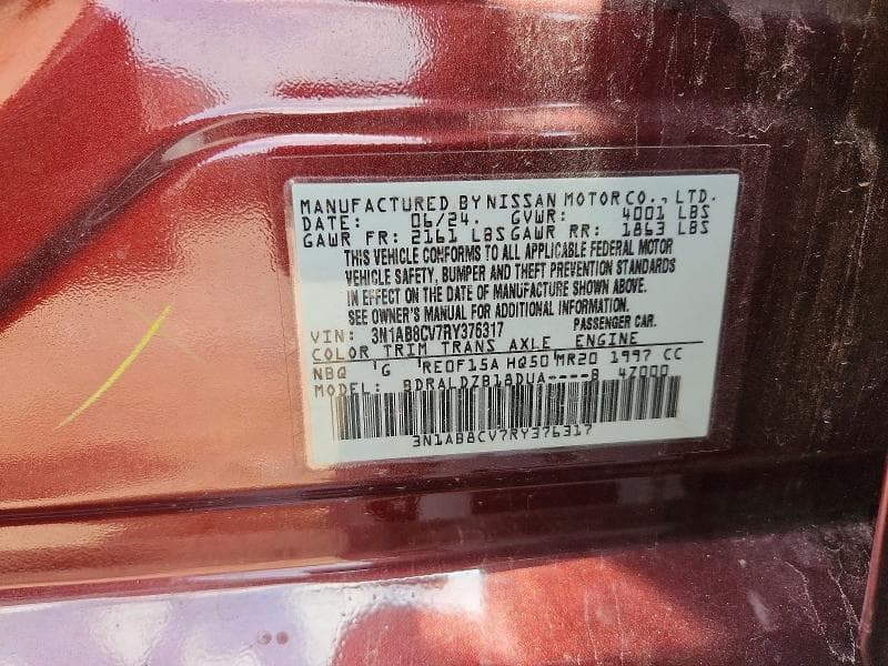 2024 NISSAN SENTRA SV 12