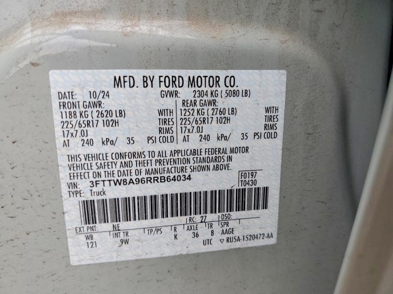 2024 FORD MAVERICK XLT 23