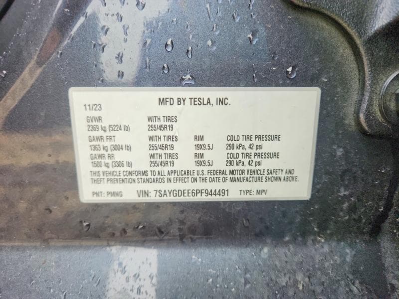 2023 TESLA Y 12