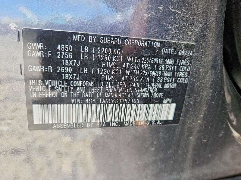2025 SUBARU OUTBACK LIMITED 14