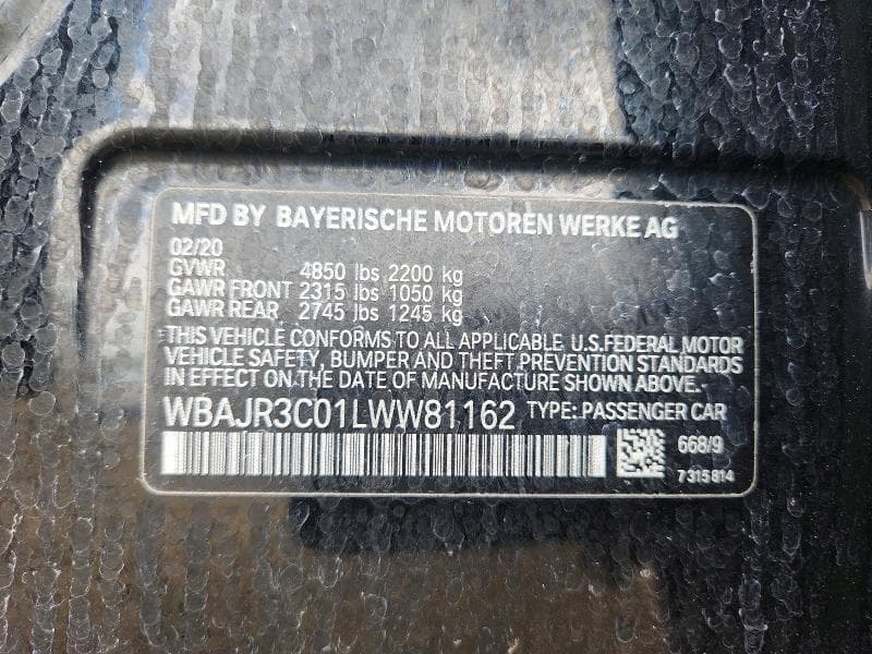 2020 BMW 530 I 12