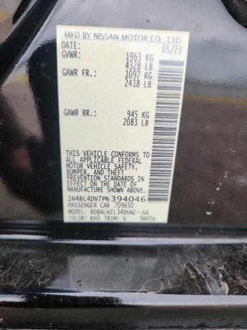 2023 NISSAN ALTIMA SV 12