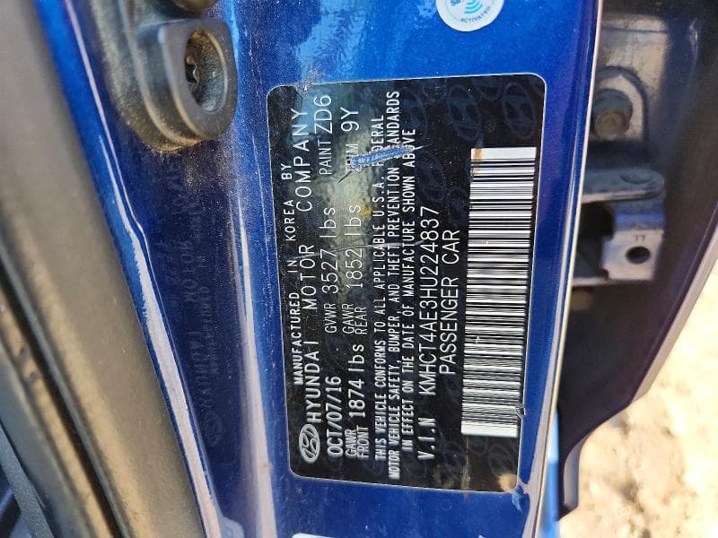 2017 HYUNDAI ACCENT SE 12