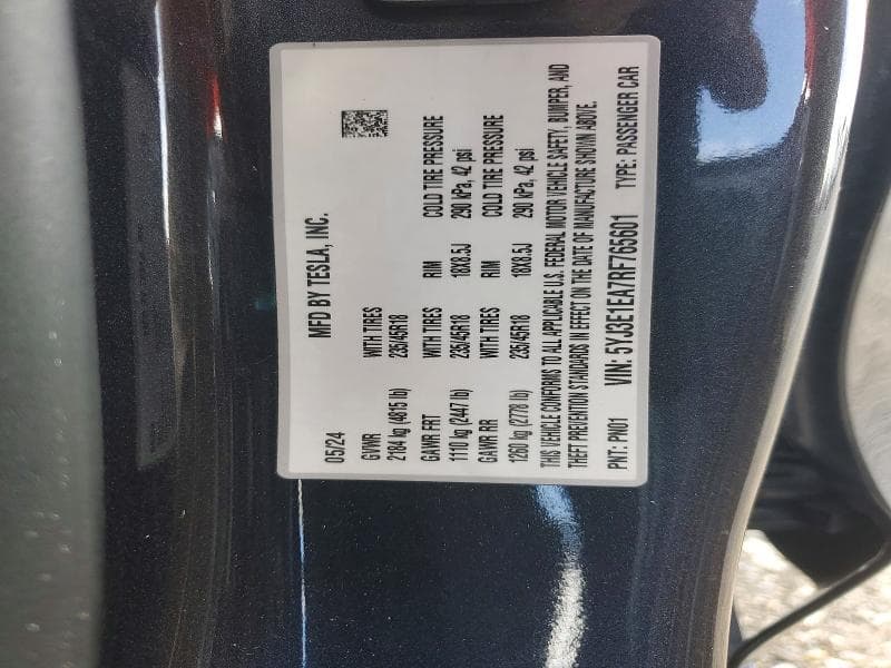 2024 TESLA MODEL 3 13