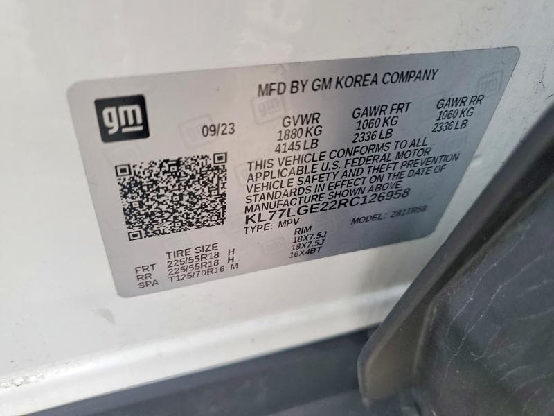 2024 CHEVROLET TRAX 1RS 12
