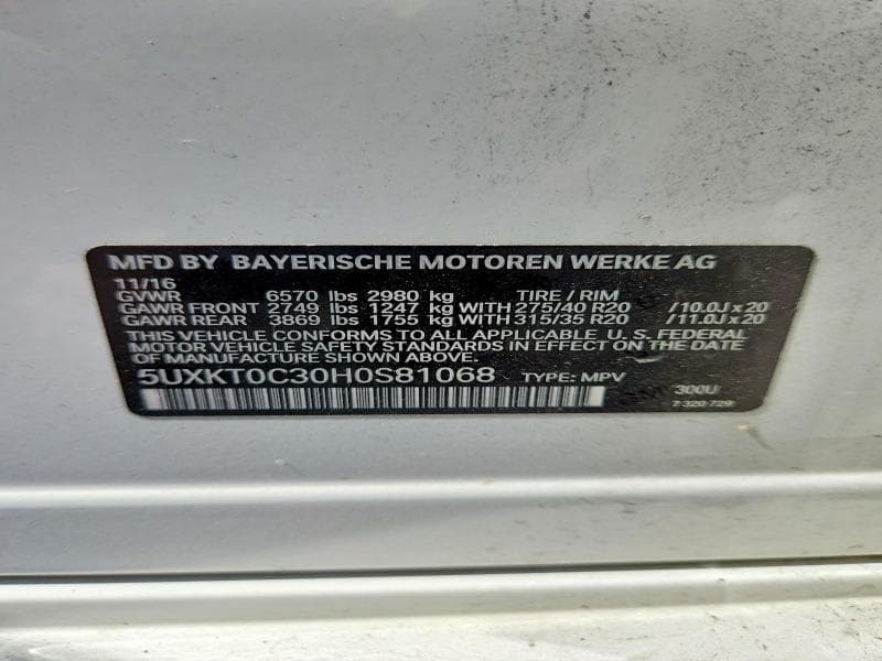 2017 BMW X5 XDR40E 13