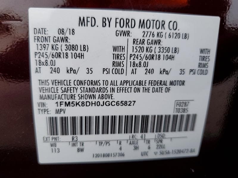 2018 FORD EXPLORER XLT 13