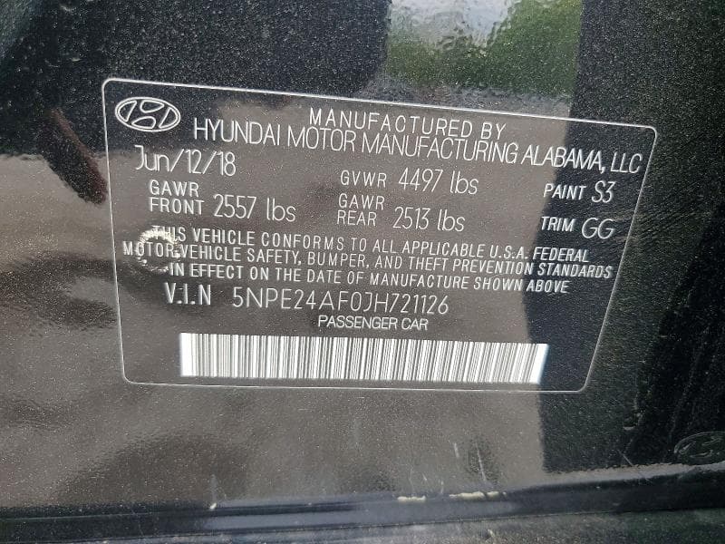 2018 HYUNDAI SONATA SE 13