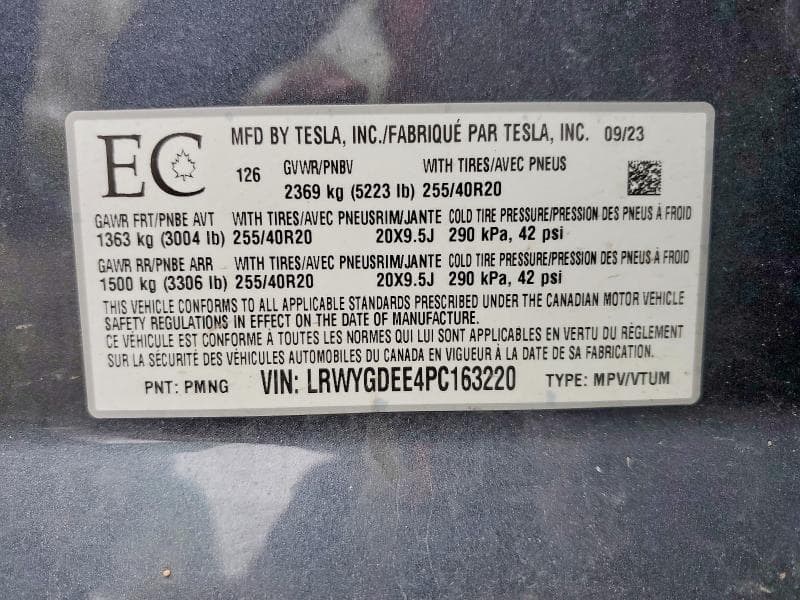 2023 TESLA MODEL Y 12