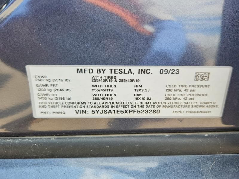 2023 TESLA MODEL S 13