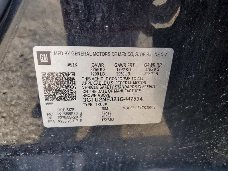 2018 GMC SIERRA K1500 SLT 12