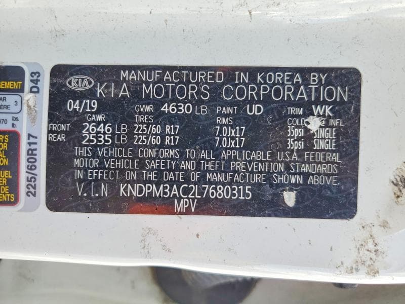 2020 KIA SPORTAGE LX 12