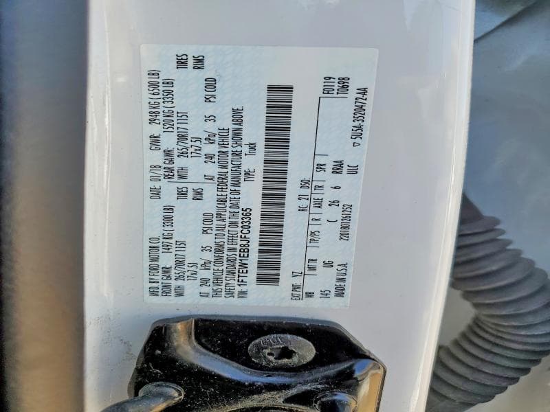 2018 FORD F150 SUPERCREW 12