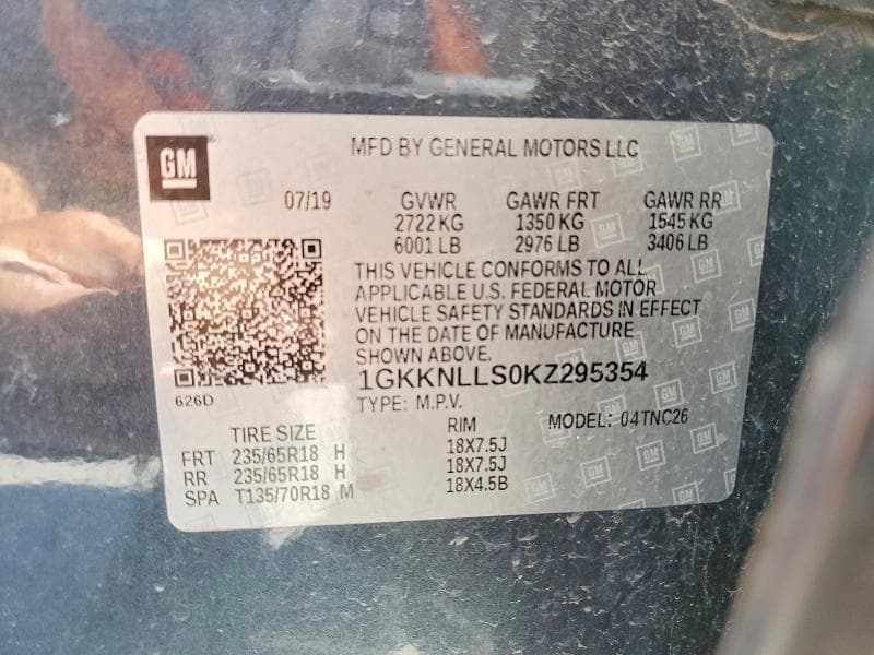 2019 GMC ACADIA SLE 14