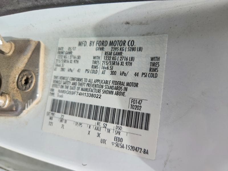 2017 FORD TRANSIT CONNECT XLT 13