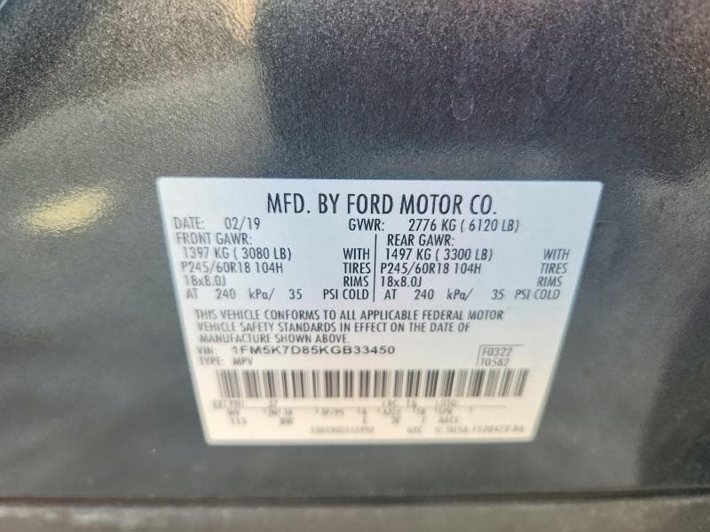 2019 FORD EXPLORER XLT 13