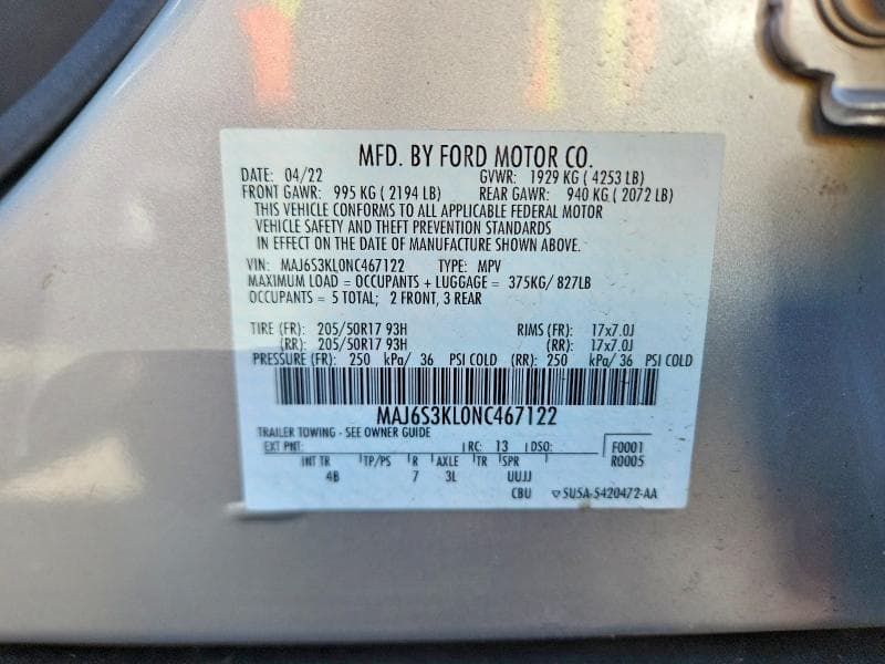 2022 FORD ECOSPORT TITANIUM 13