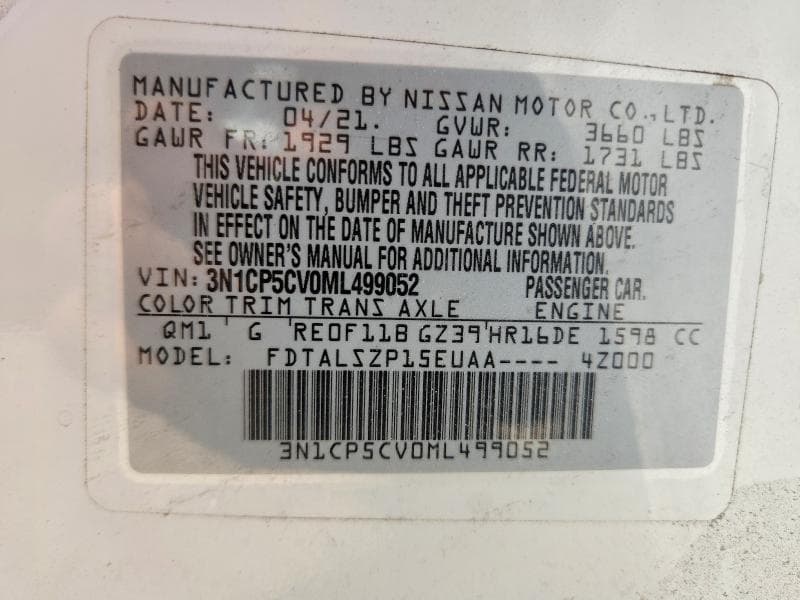 2021 NISSAN KICKS SV 12