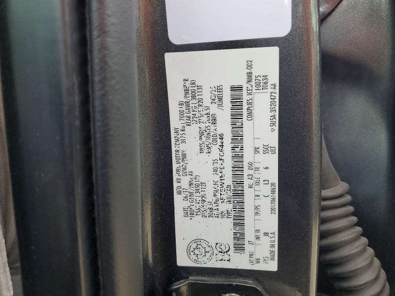 2017 FORD F150 SUPERCREW 12