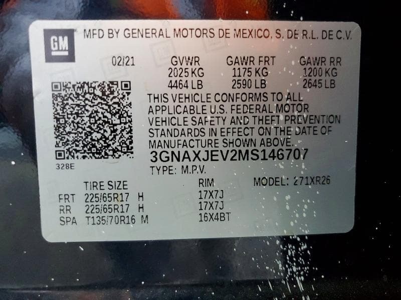 2021 CHEVROLET EQUINOX LT 14