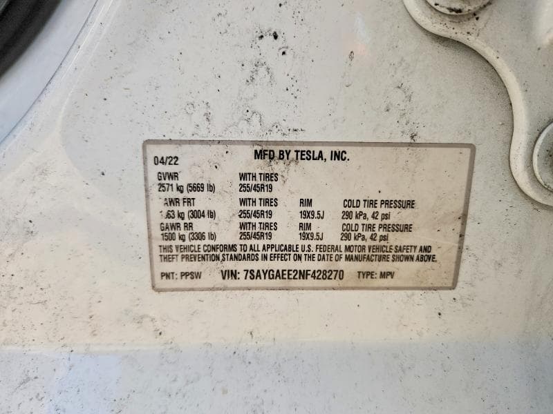 2022 TESLA MODEL Y 13