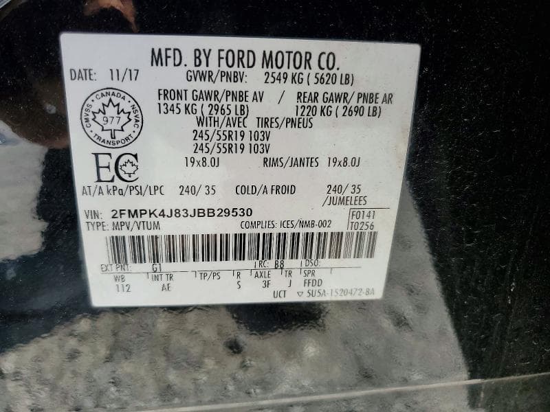2018 FORD EDGE SEL 13