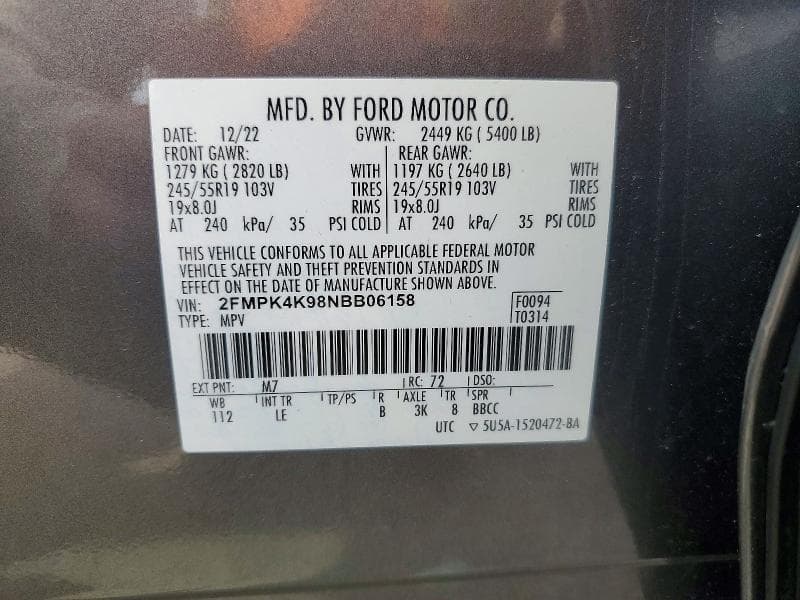 2022 FORD EDGE TITANIUM 13