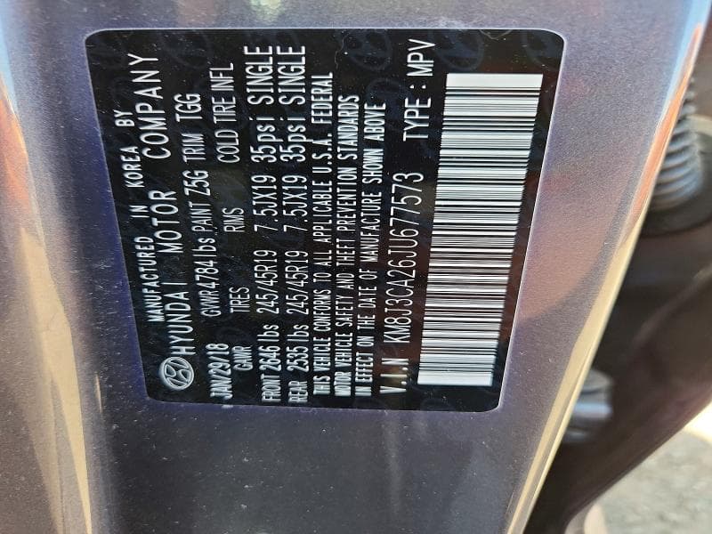 2018 HYUNDAI TUCSON VALUE 12