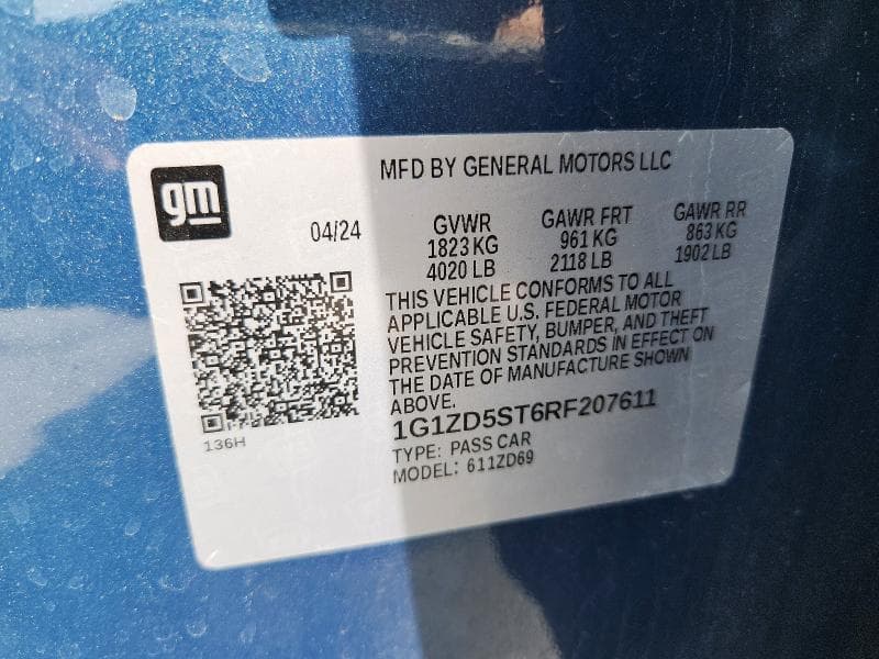 2024 CHEVROLET MALIBU LT 12