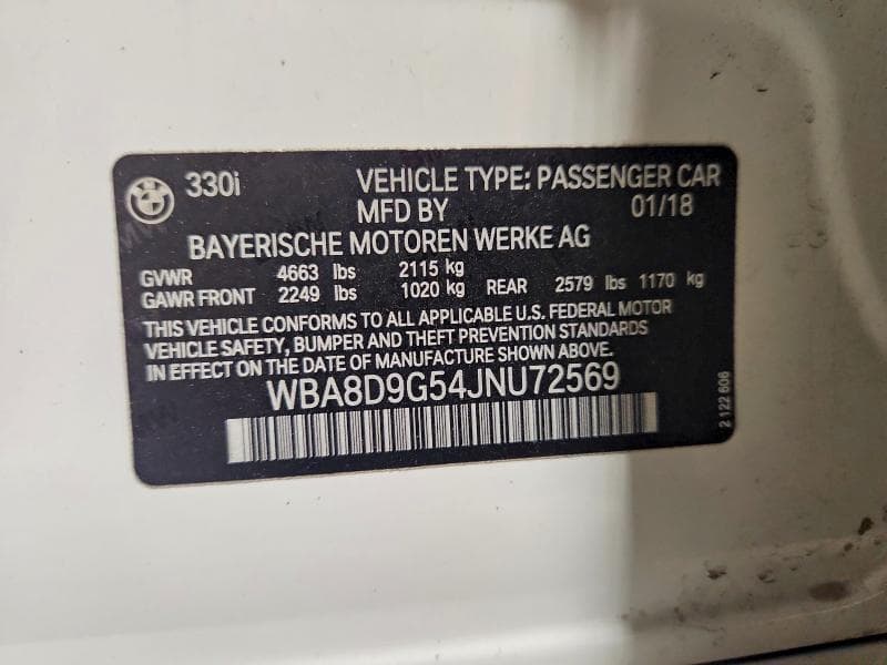 2018 BMW 330 XI 12