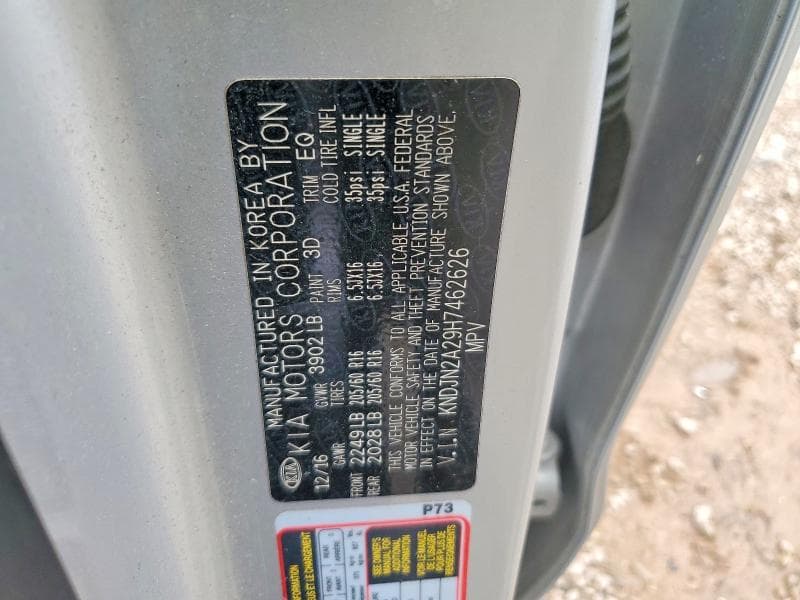 2017 KIA SOUL BASE 12
