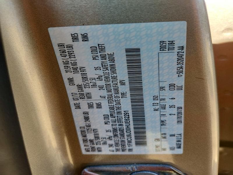 2017 FORD ESCAPE TITANIUM 14