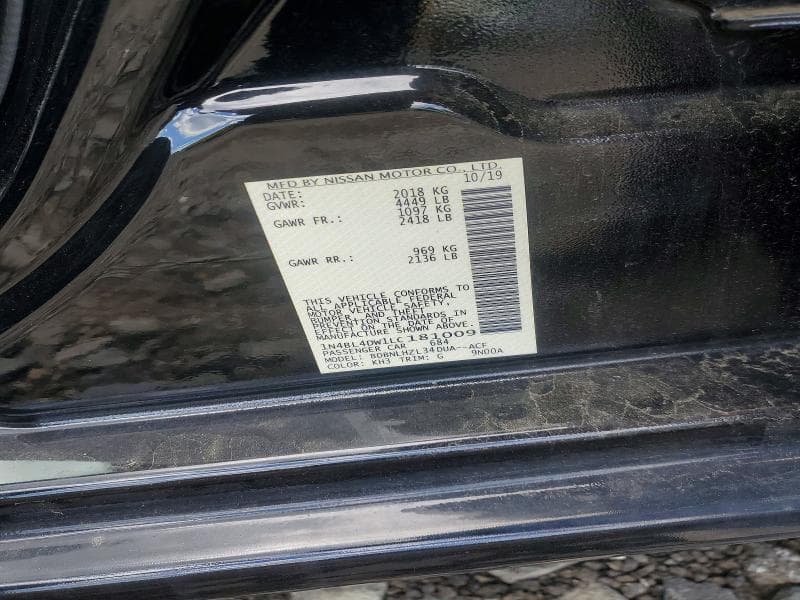 2020 NISSAN ALTIMA SV 12