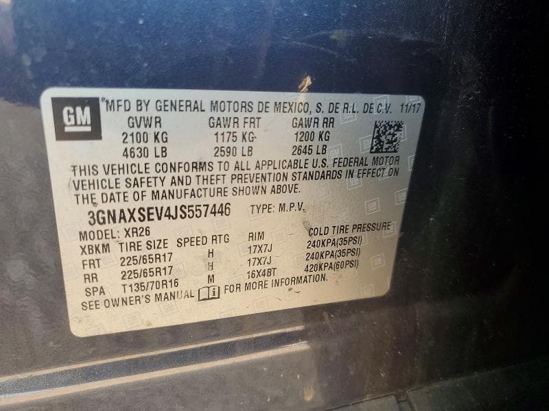 2018 CHEVROLET EQUINOX LT 14