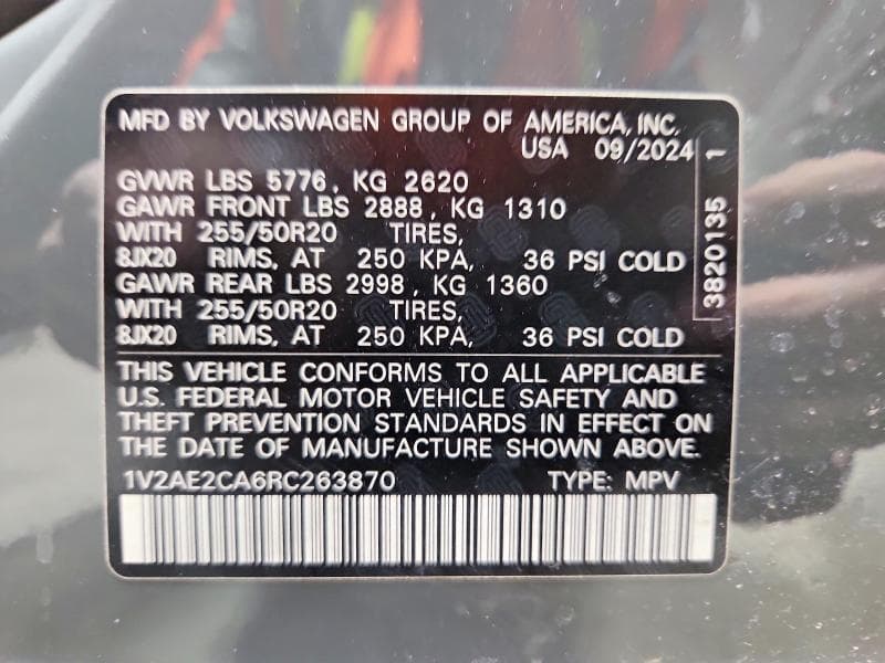2024 VOLKSWAGEN ATLAS CROSS SPORT SEL R-LINE SEL R-LINE 14